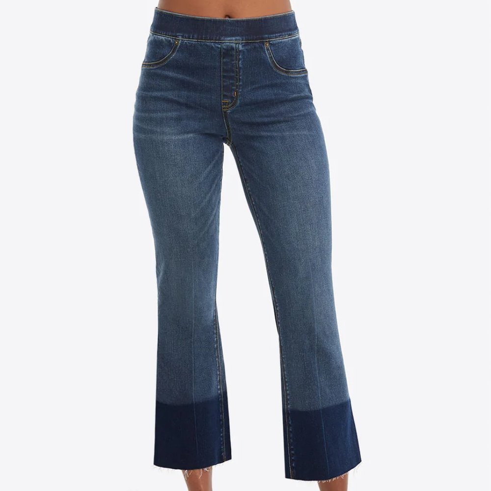 Spanx Cropped Flare Jeans Large